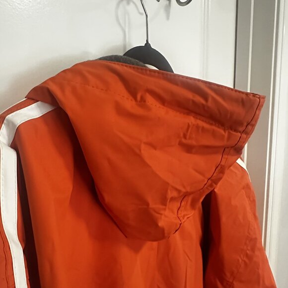Clemson Men’s Jacket Hooded Fleece-Lined Wind Rain Coat Vinyl Tigers Orange XL - Picture 10 of 16